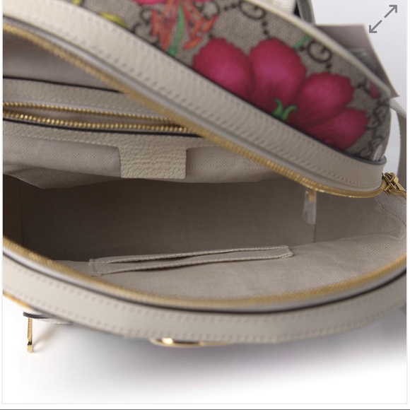 GUCCI
GG Supreme Monogram Flora Web Small Ophidia Day Backpack White - Picture 7 of 12